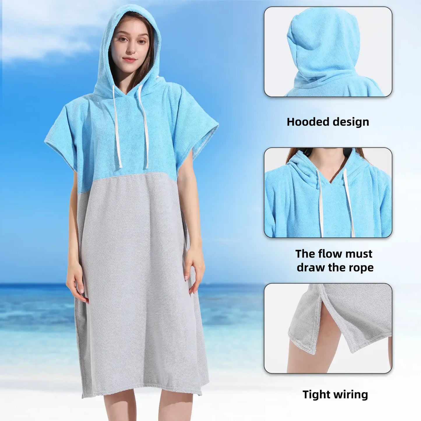 hooded beach towel