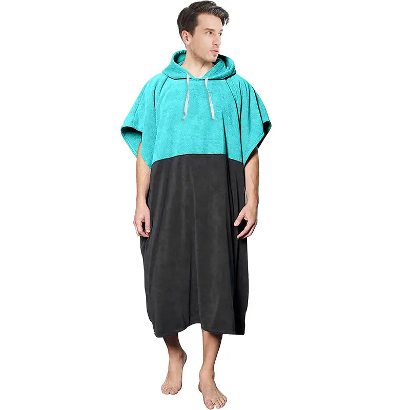 poncho hooded beach towel