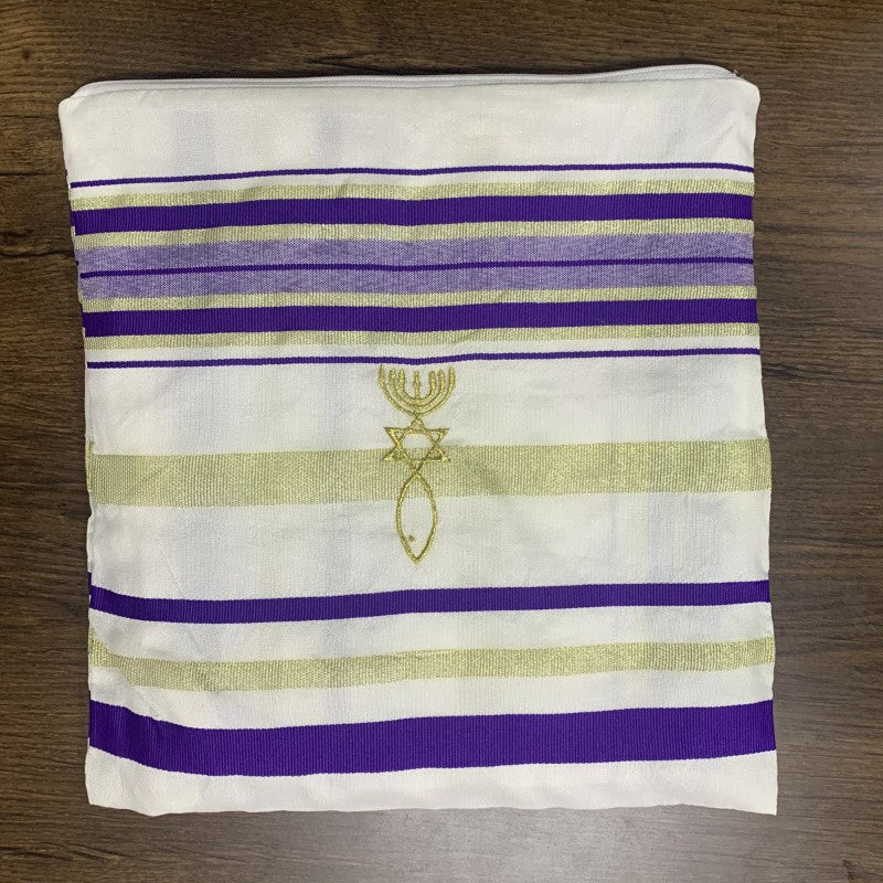 purple jewish shawl prayer