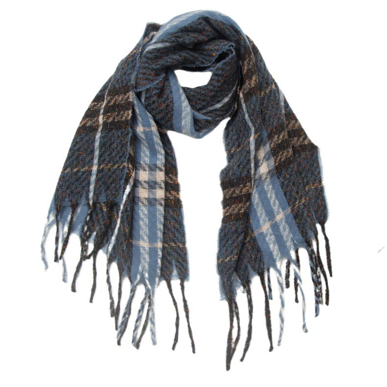 Warm large winter scarf