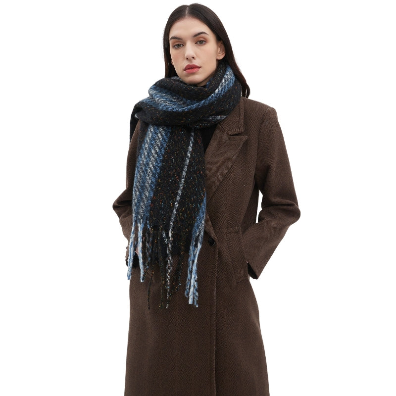 thick and soft winter scarf