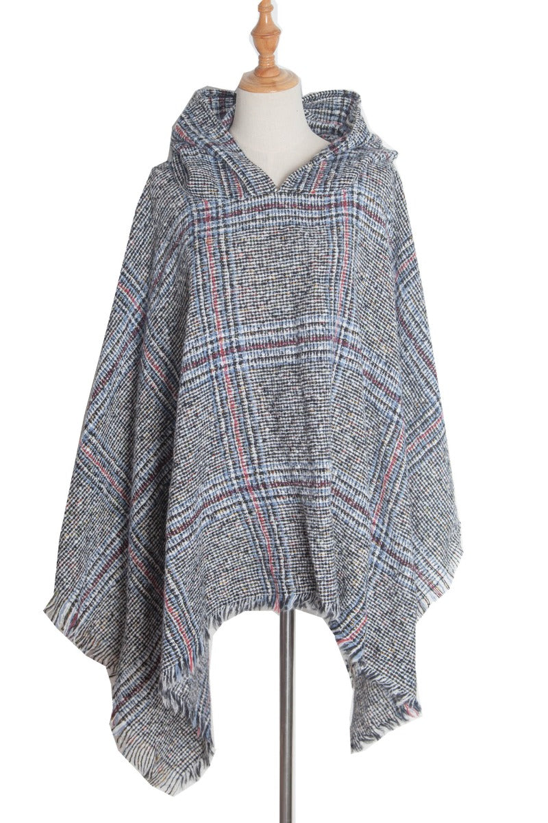 long plaid shawl