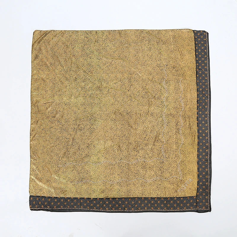 Olive-colored kalama turban details