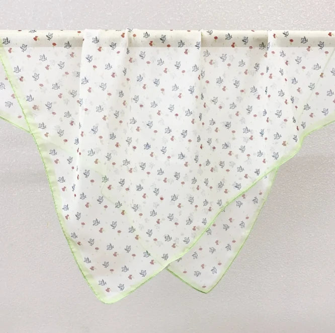 Wholesale Lightweight Polyester Sheer Fabric Square Scarf Women