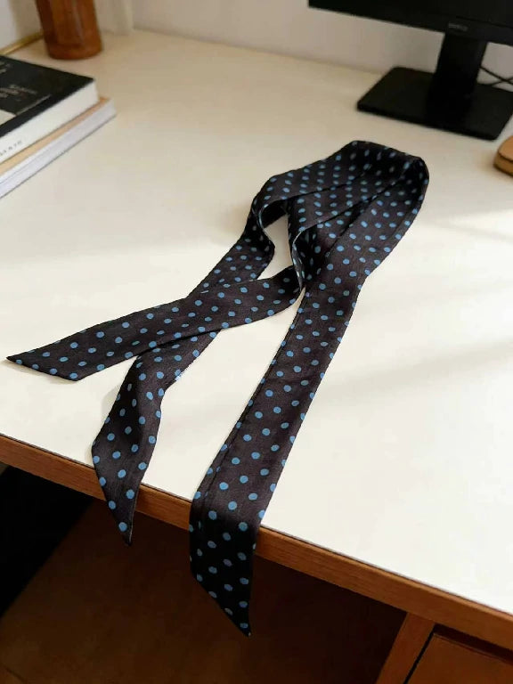 Wholesale Multi functional Skinny Scarf Hair Tie Bag Wrap Chic Neck Ribbon
