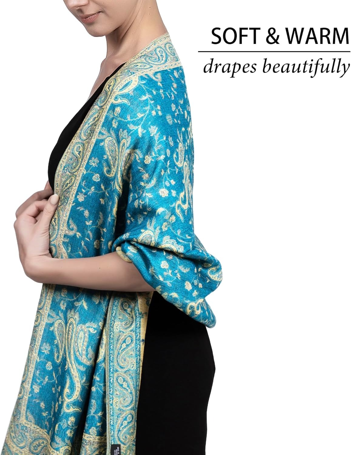 Paisley Floral Pashmina Scarf