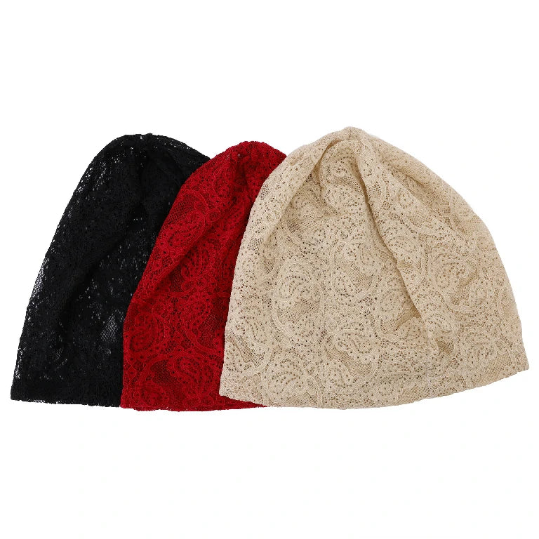 Wholesale Stretchy Lace Underscarf Hijab Bonnet Islamic Inner Cap for Women
