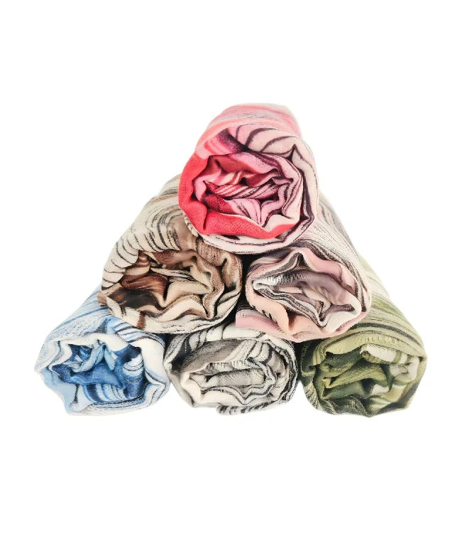 Wholesale Women's Abstract Marble Swirl Print Hijab Scarf Lightweight Elegant