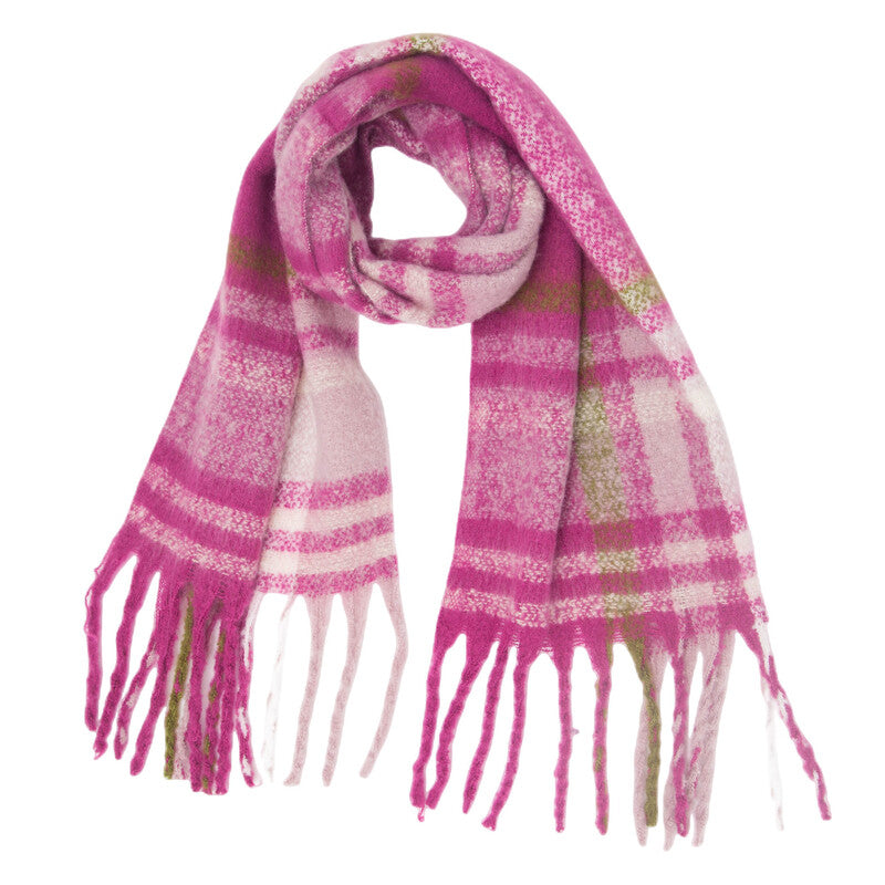 Women's autumn and winter thickened tassel scarf scarf