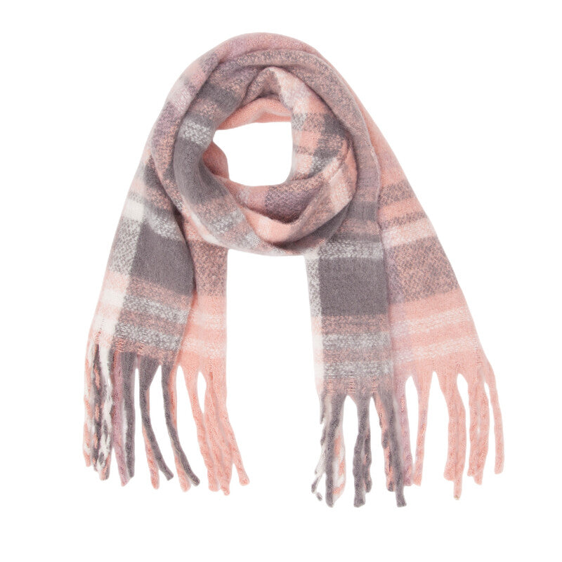 Women's Fashion Striped/Solid Mohair Scarf