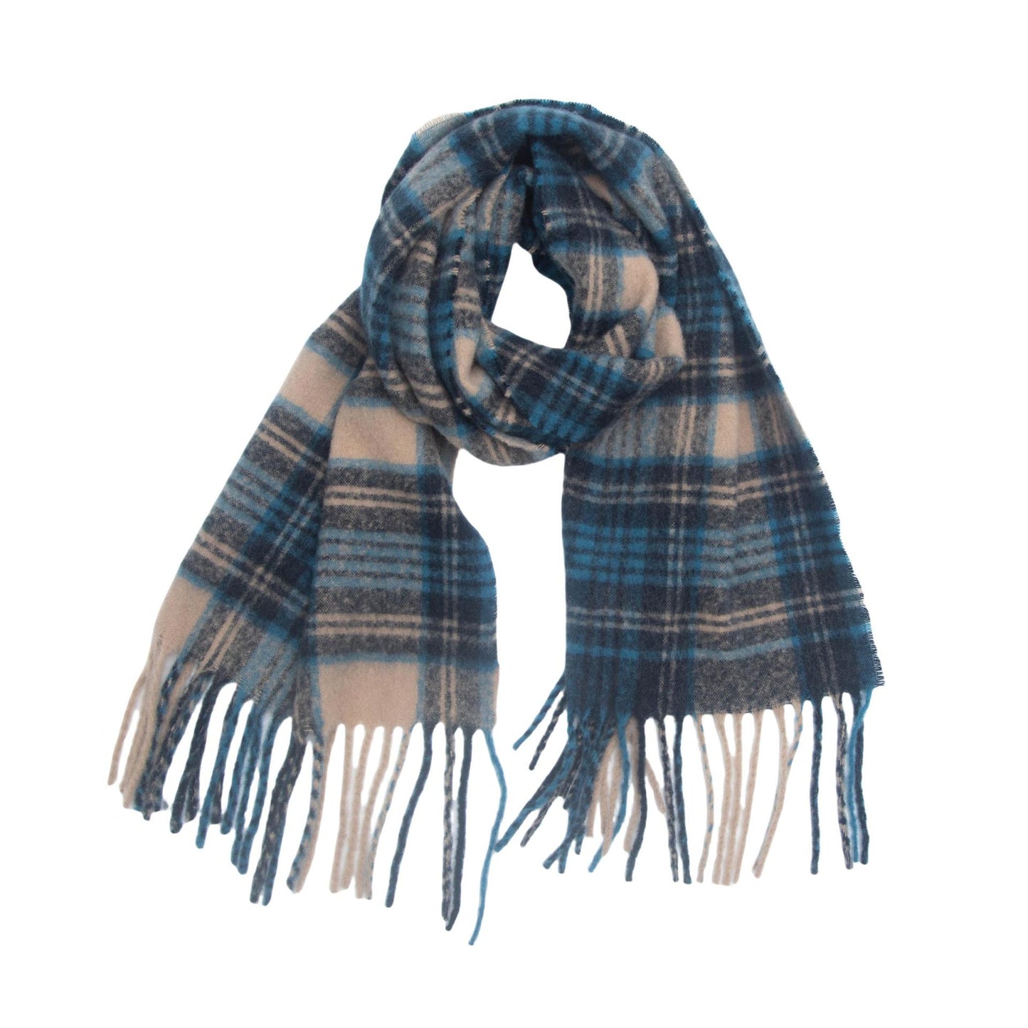 New widened and thickened plaid scarf shawl