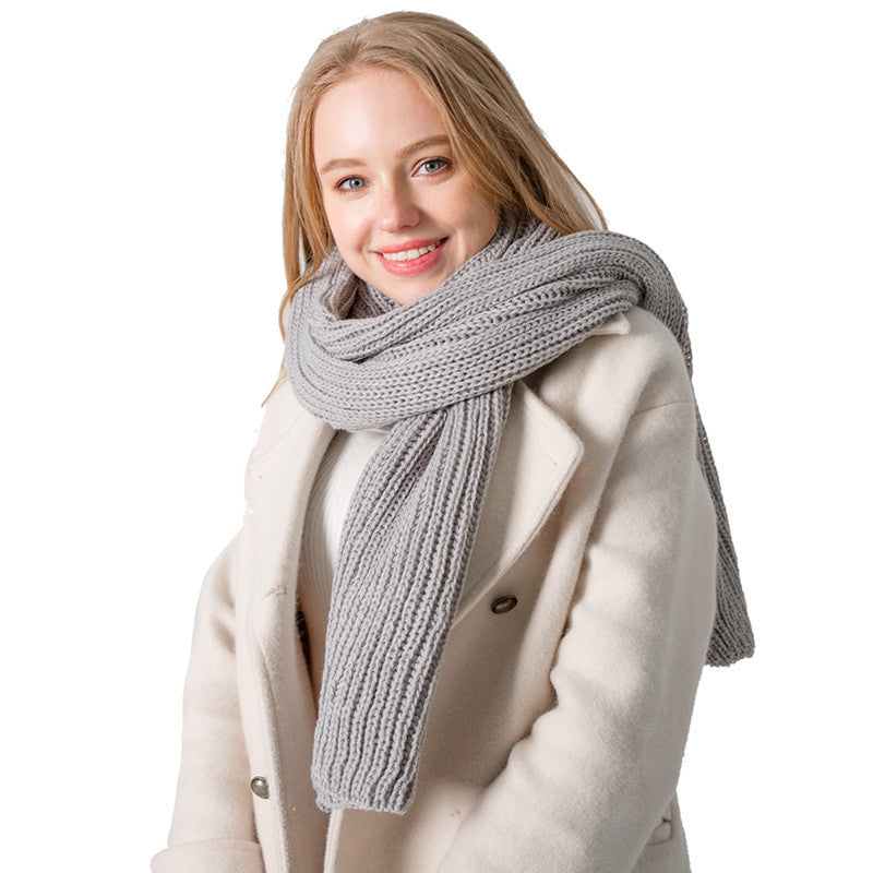 Women Men Winter Thick Cable Knit Wrap