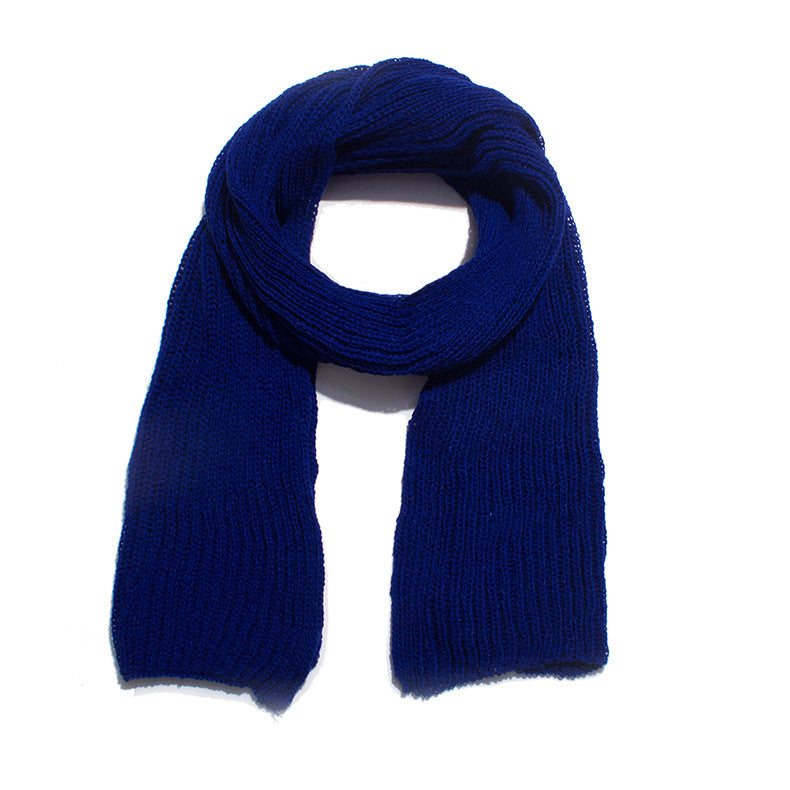 Acrylic solid color wool scarf