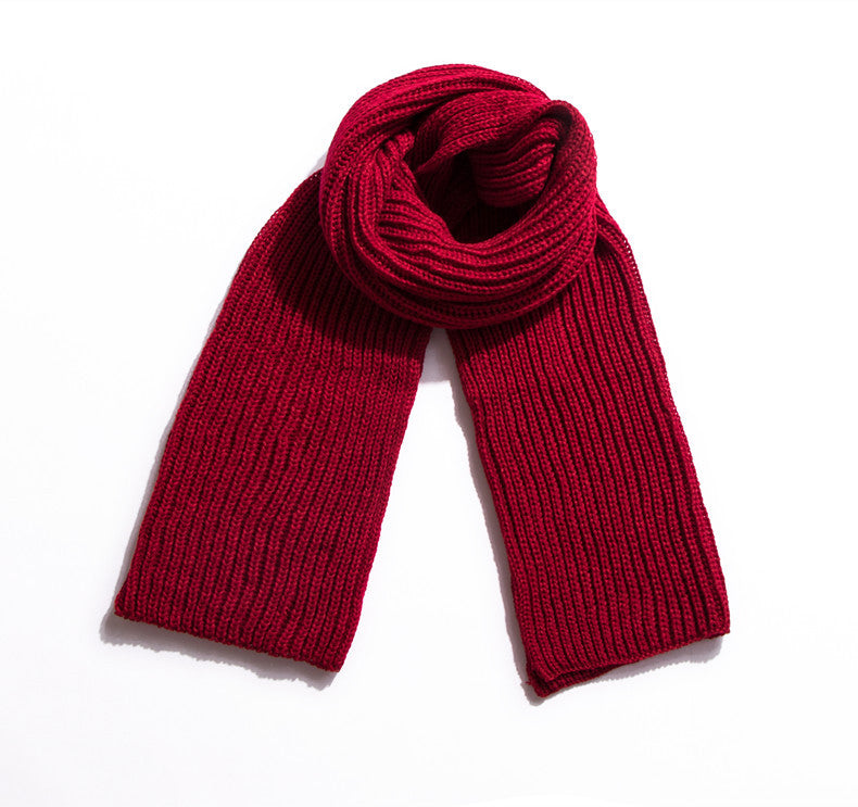 Men's and women's couple's long wool scarf