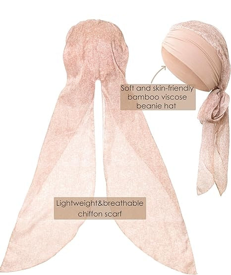 Cancer Hair Loss Scarf Headwrap Cover Hat Turban Covering Wrap