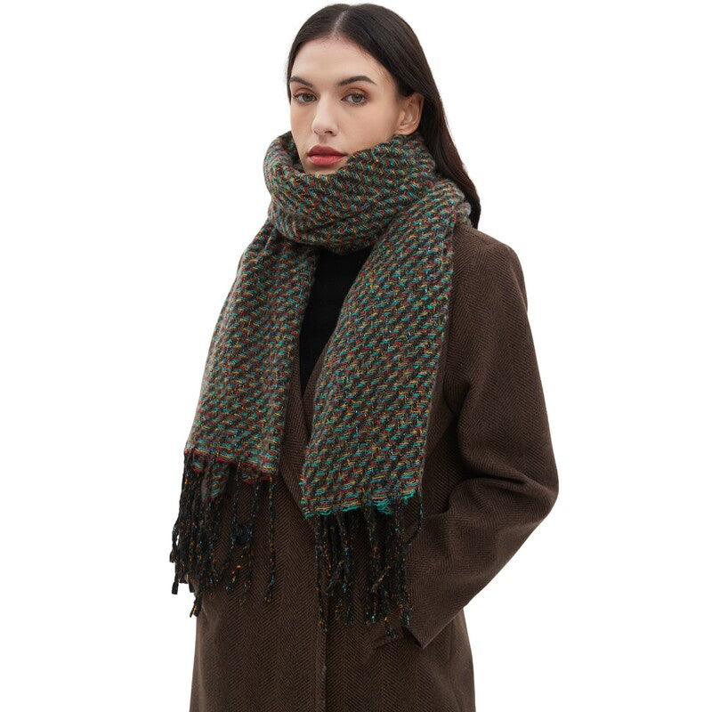 thick and soft winter scarf