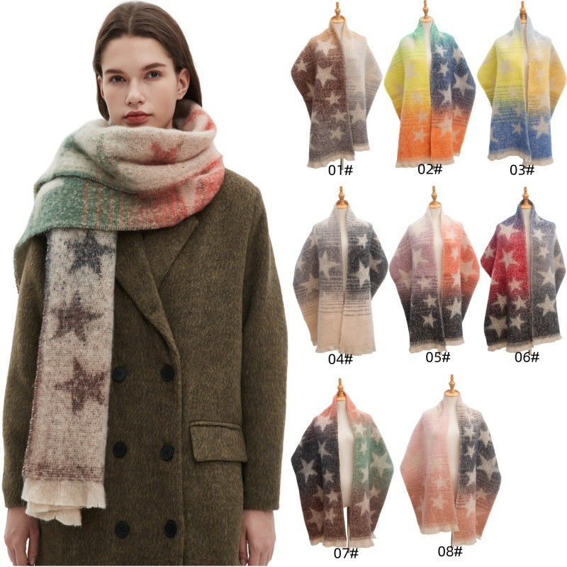 Women's Cashmere Feel Winter Warm Chunky Scarves
