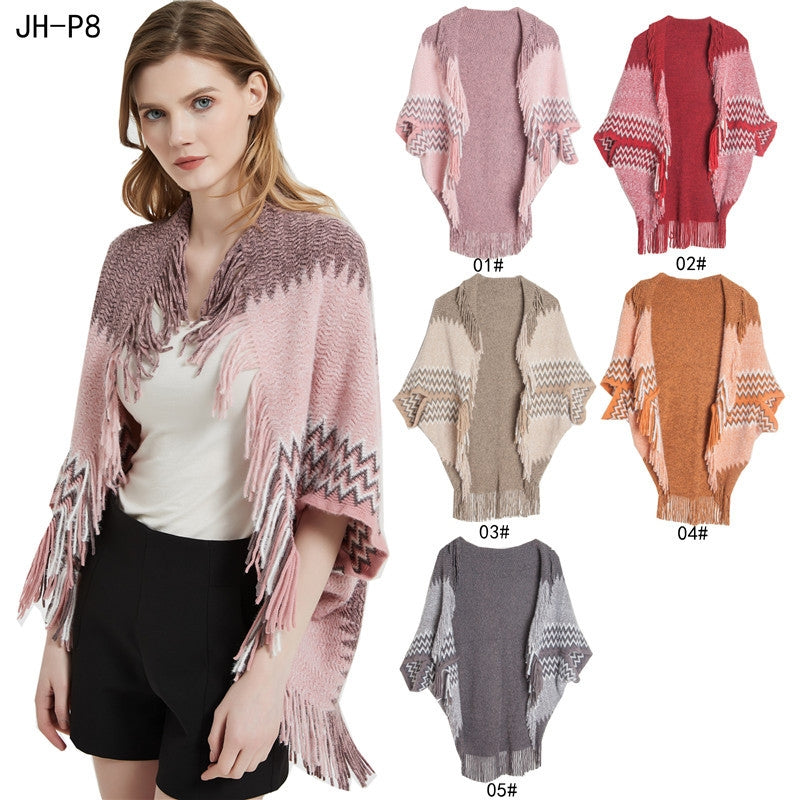 Fringed Hem Knitting Wave