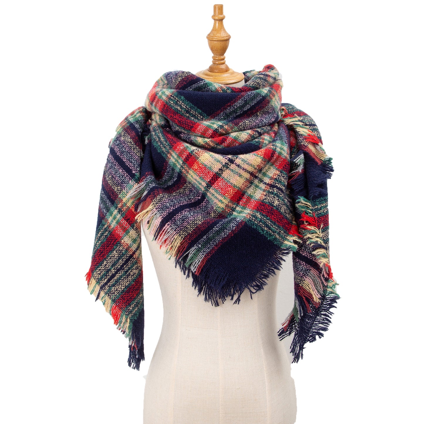 Black and green scarf
