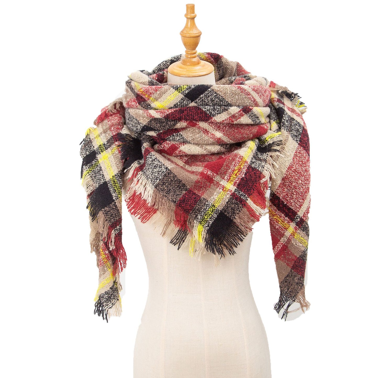 Black maroon scarf