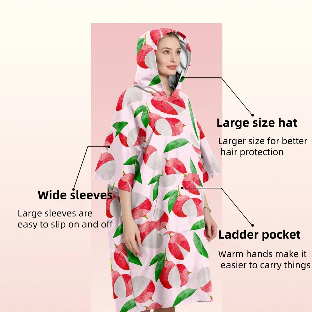 beach changing towel with hood