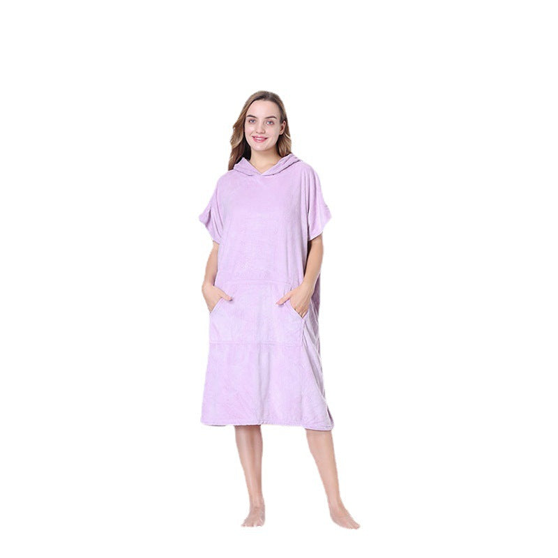 poncho hooded beach towel