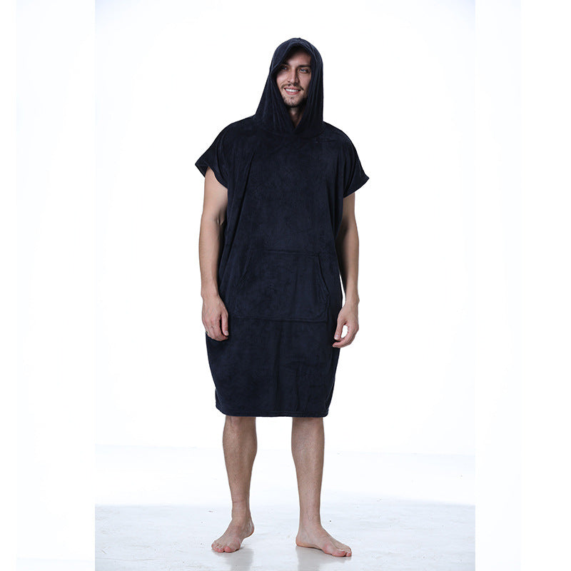 hooded beach poncho towel