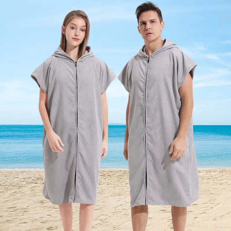 hooded beach poncho towel