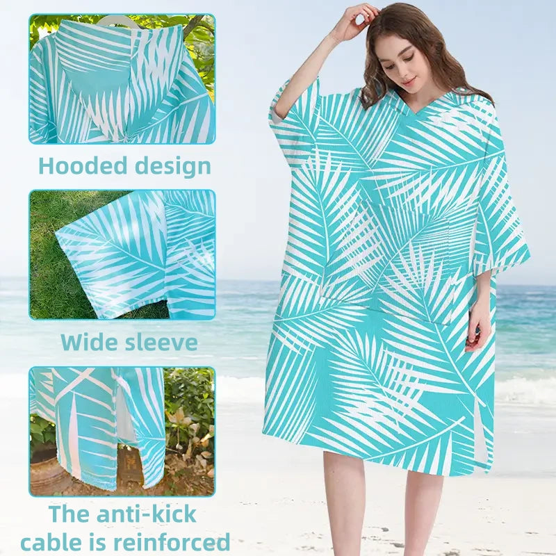 hooded poncho towel for adults
