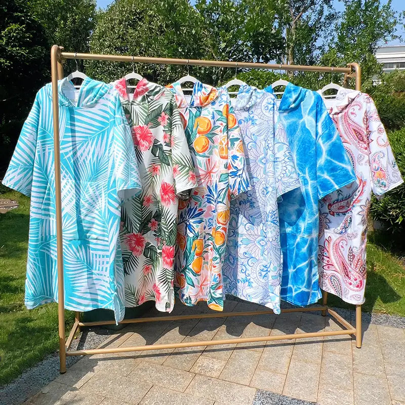 adult hooded poncho towel