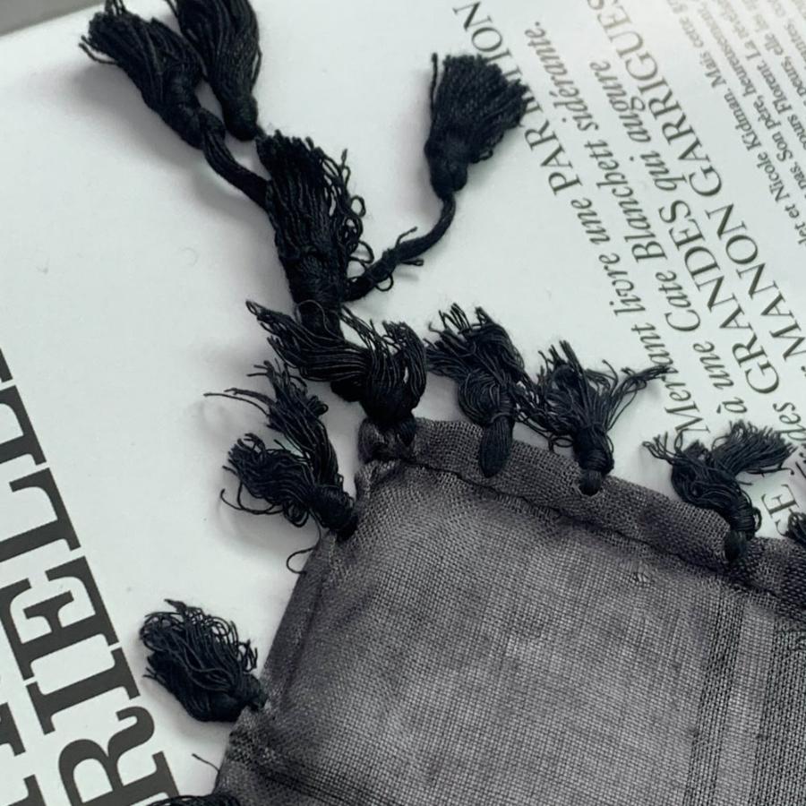 black khaki shemagh with black tassel