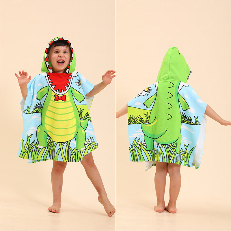 poncho hooded beach towel