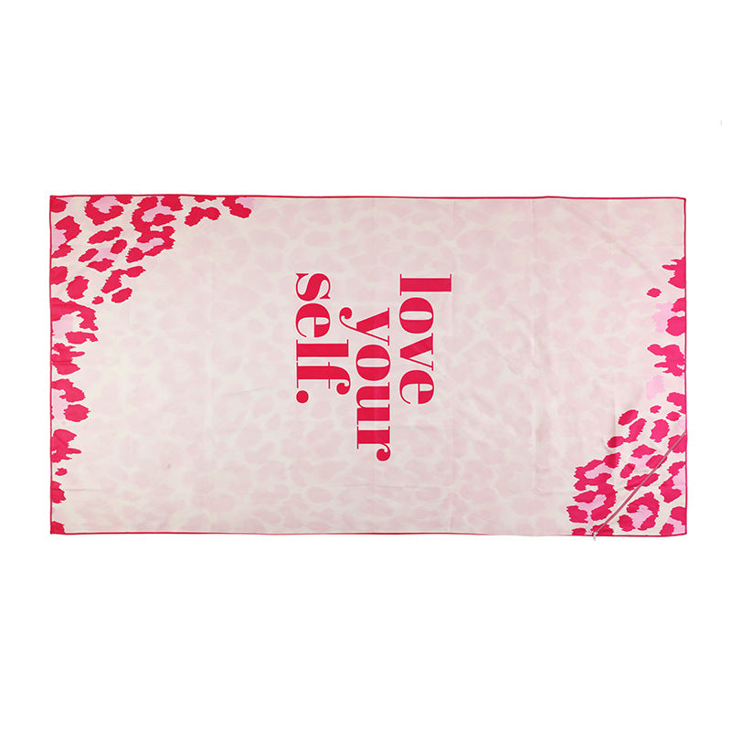 leopard print beach towel