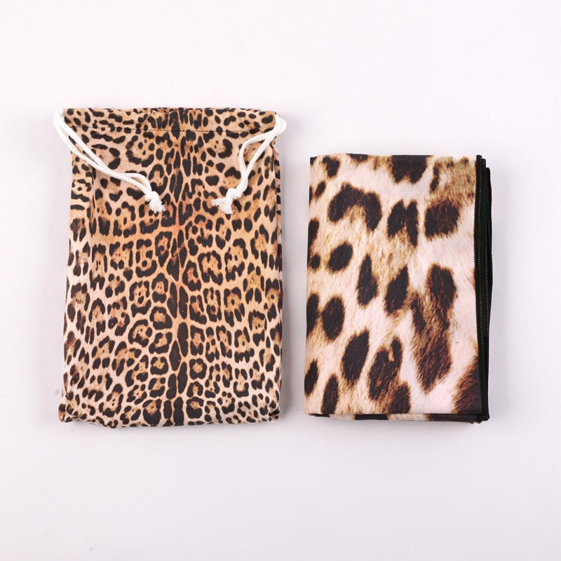 leopard print beach towel