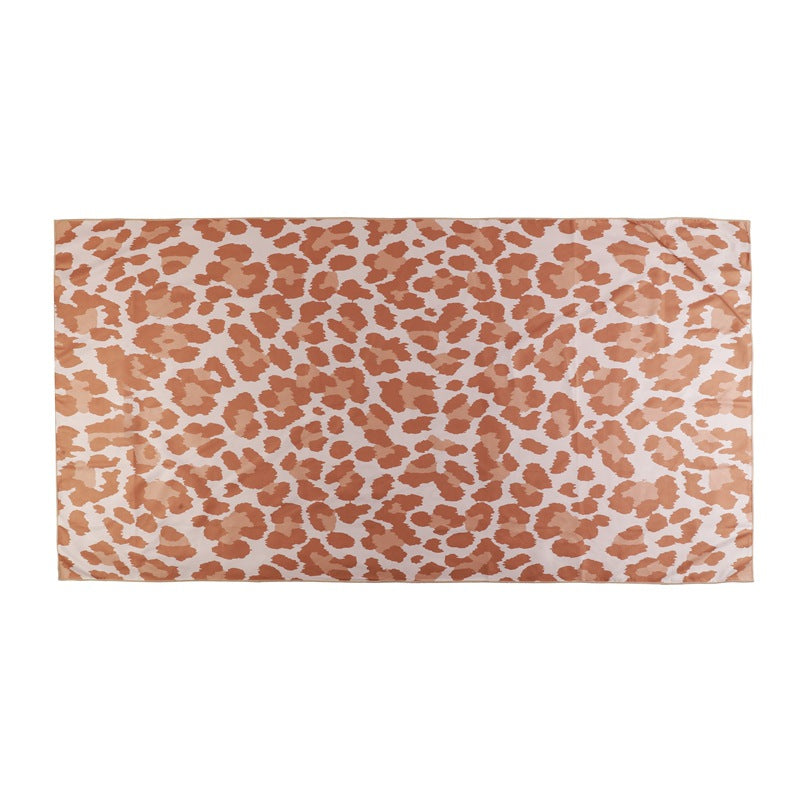 leopard print beach towel