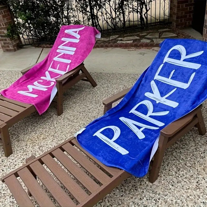 customize beach towel