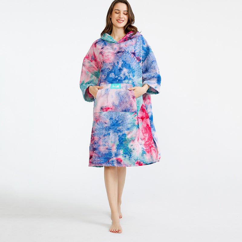 hooded beach towel