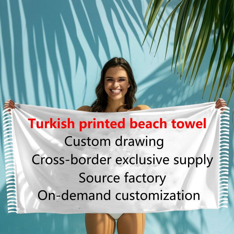 customized turkish beach towel