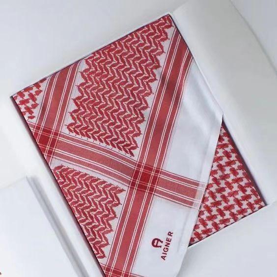 Check out the Arabic Keffiyeh Hijab Gift Set, custom-made by a top brand