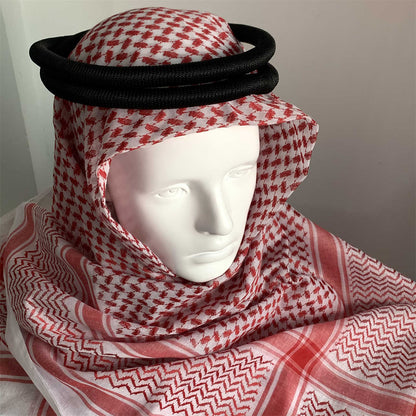 Arab Head Scarf Keffiyeh Middle East Desert Shemagh Wrap Muslim Headwear