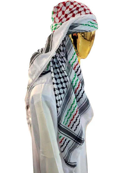 Palestinian Flag Keffiyeh Scarf: A Symbol of Heritage and Resistance