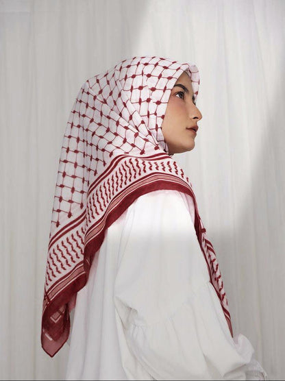 Popular "Arab headscarf chiffon" -Muslim Women Kuffiyeh Hijab Chiffon Scarf