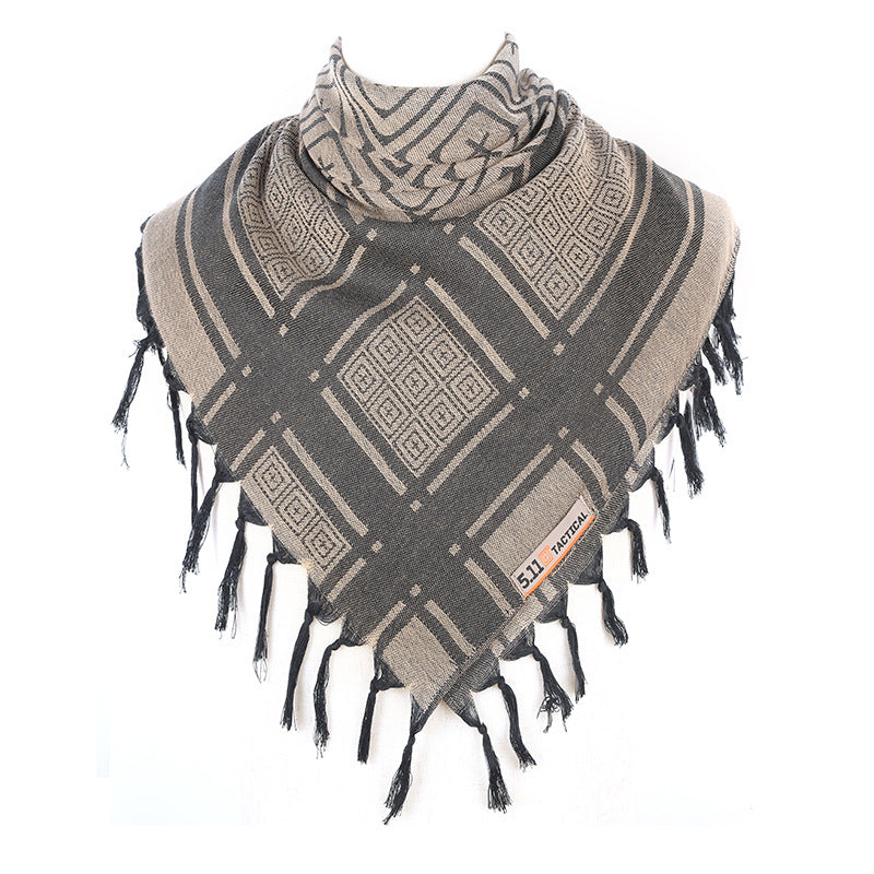 Shawl Headwrap With Tassels For Outdoor Camping Trend