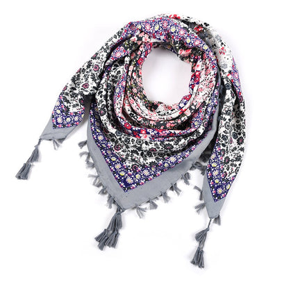 floral neck scarf