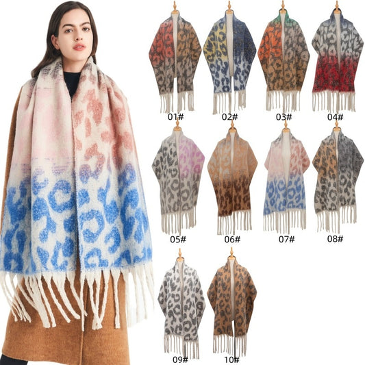 Women's Fashion Vintage Leopard Jacquard 