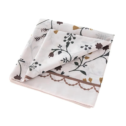 Bulk Elegant Scalloped Edge Floral Square Scarf Supplier