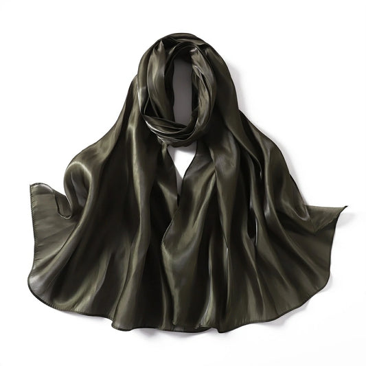 Bulk Premium High Luster Satin Hijab Plain Lightweight Evening Wraps Women