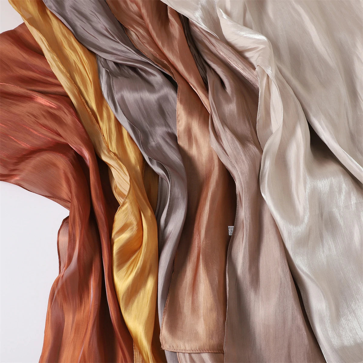 Bulk Premium High Luster Satin Hijab Plain Lightweight Evening Wraps Women