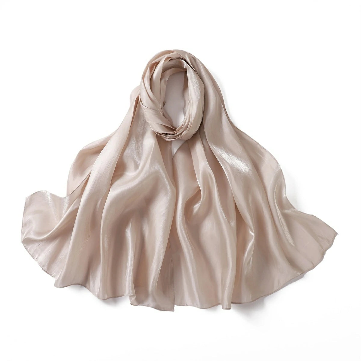 Bulk Premium High Luster Satin Hijab Plain Lightweight Evening Wraps W –  Rose scarves & shawls