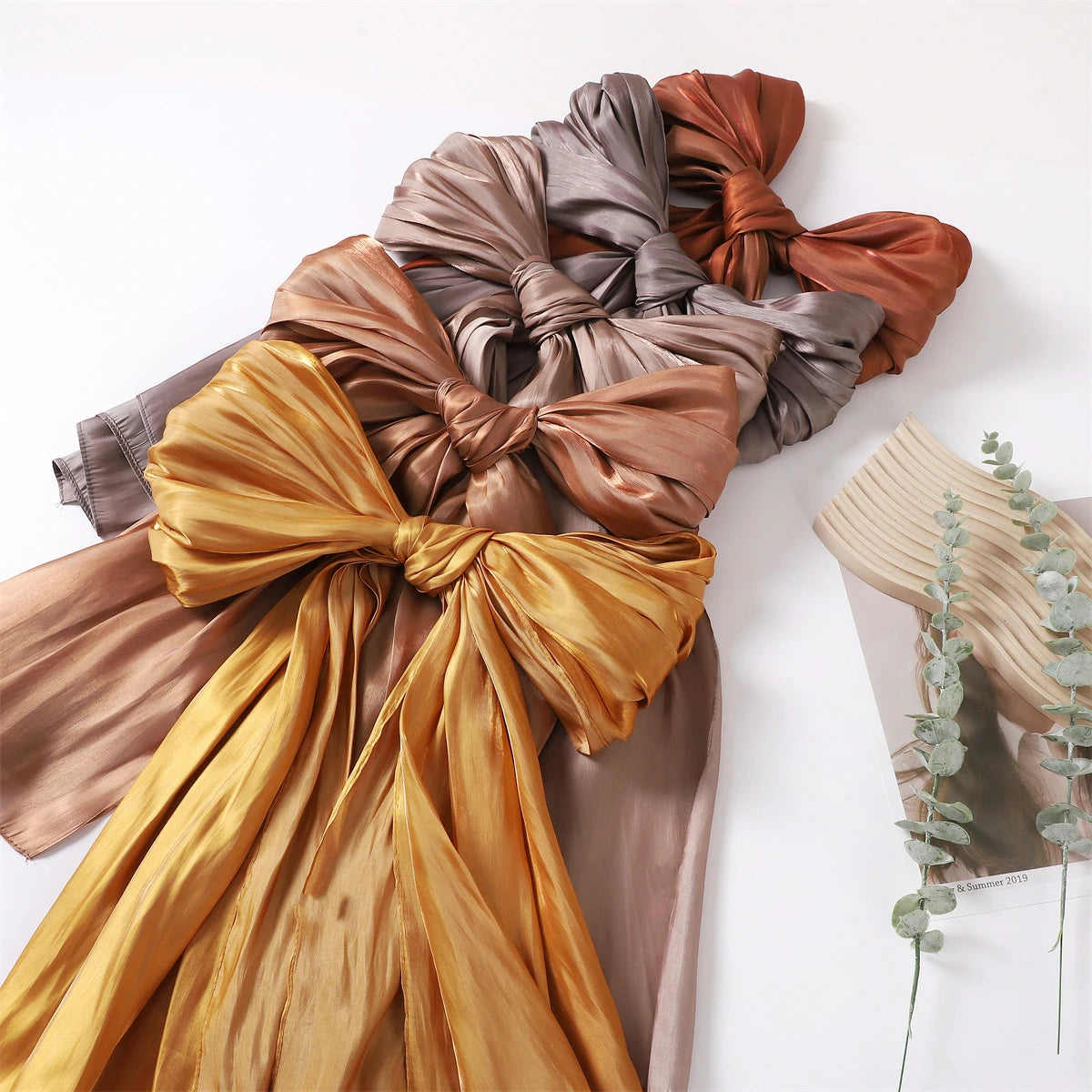 Bulk Premium High Luster Satin Hijab Plain Lightweight Evening Wraps W –  Rose scarves & shawls